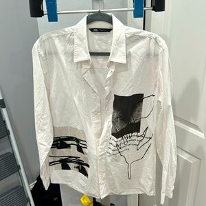 Zara Graphic Printed Shirt